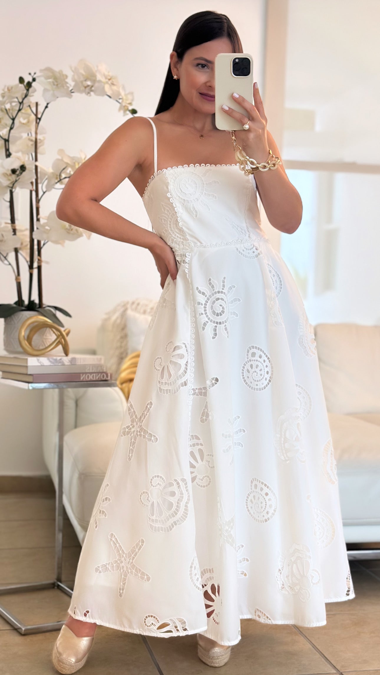 SEA EYELET DRESS