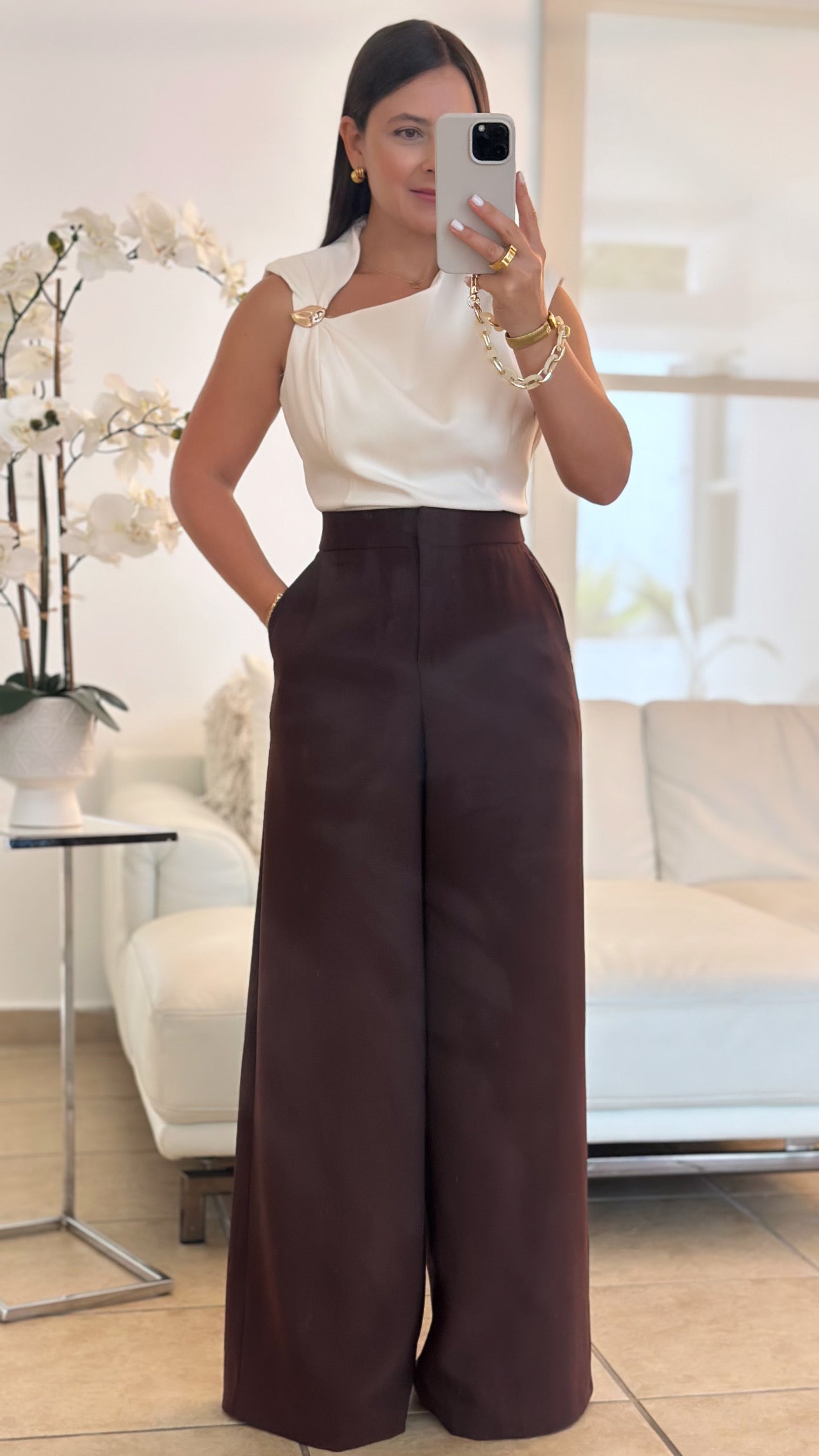 ELENA CHAMPAGNE TOP