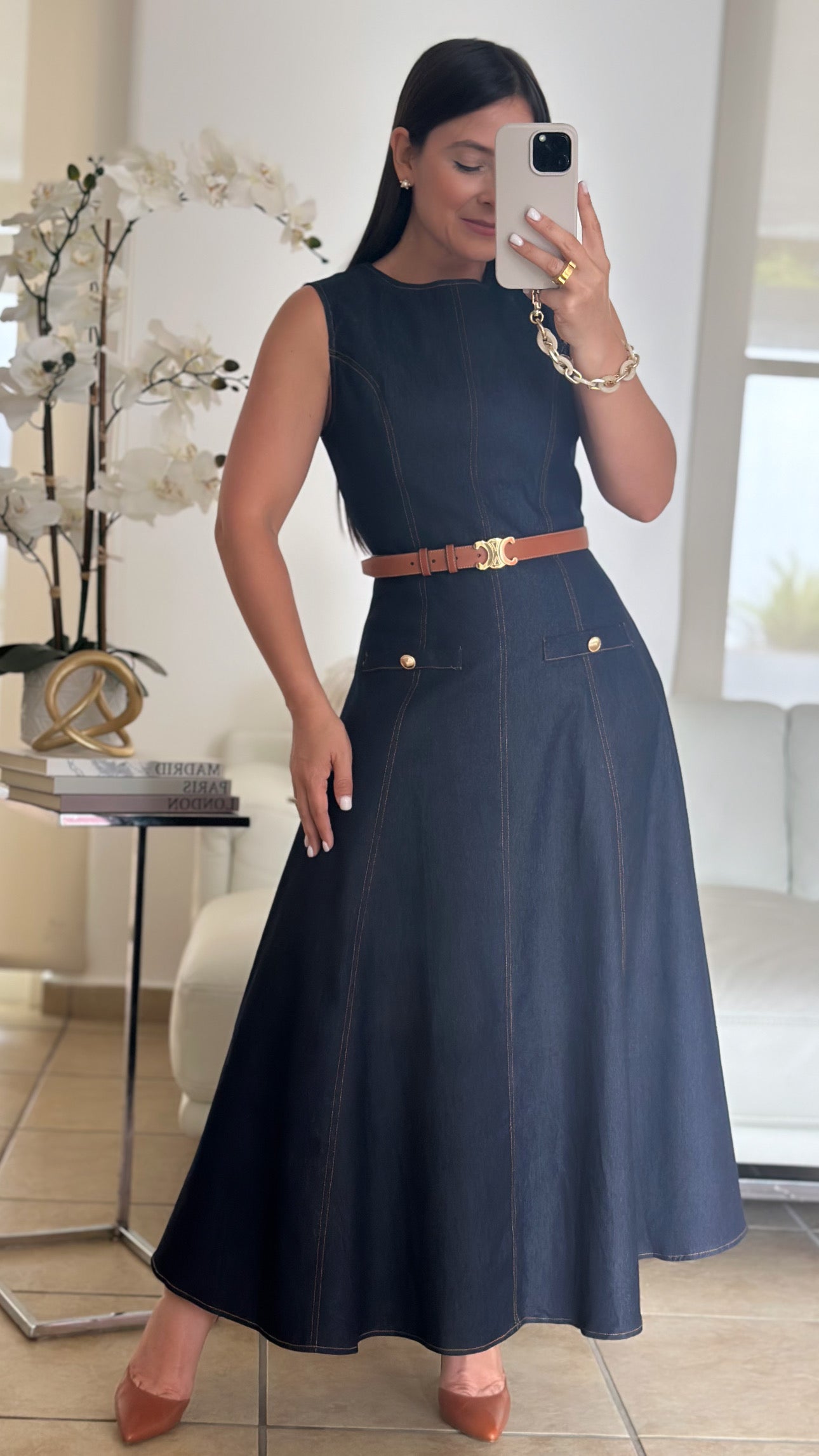 ELENA DENIM DRESS