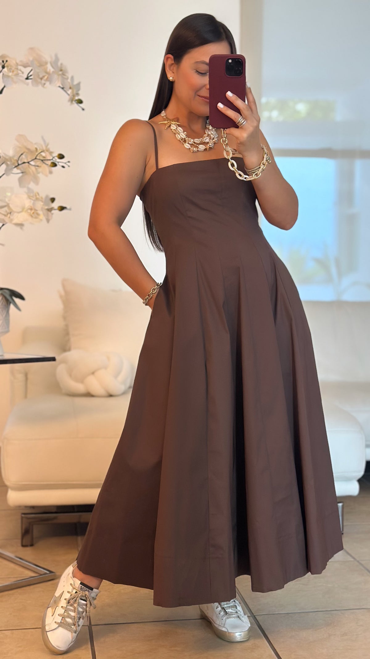 THE MOCHA ELEGANCE DRESS