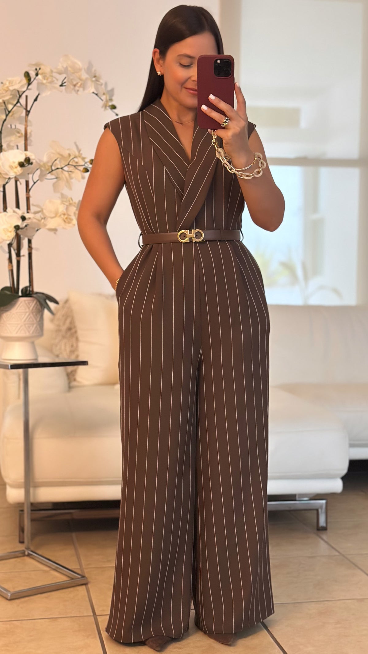 MADELINE BROWN JUMPSUIT