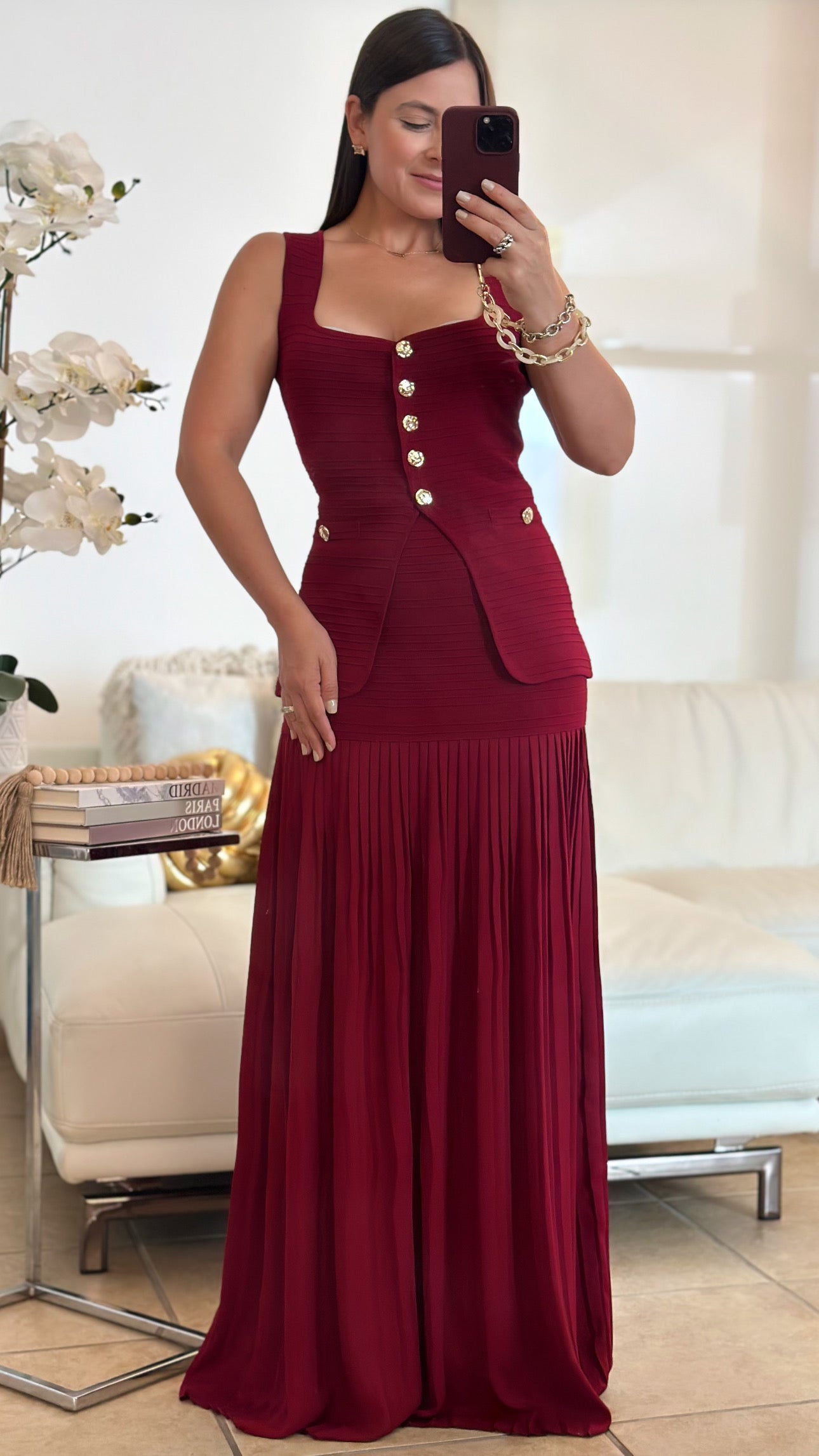 XIAMARA BURDEOS LUXE SET