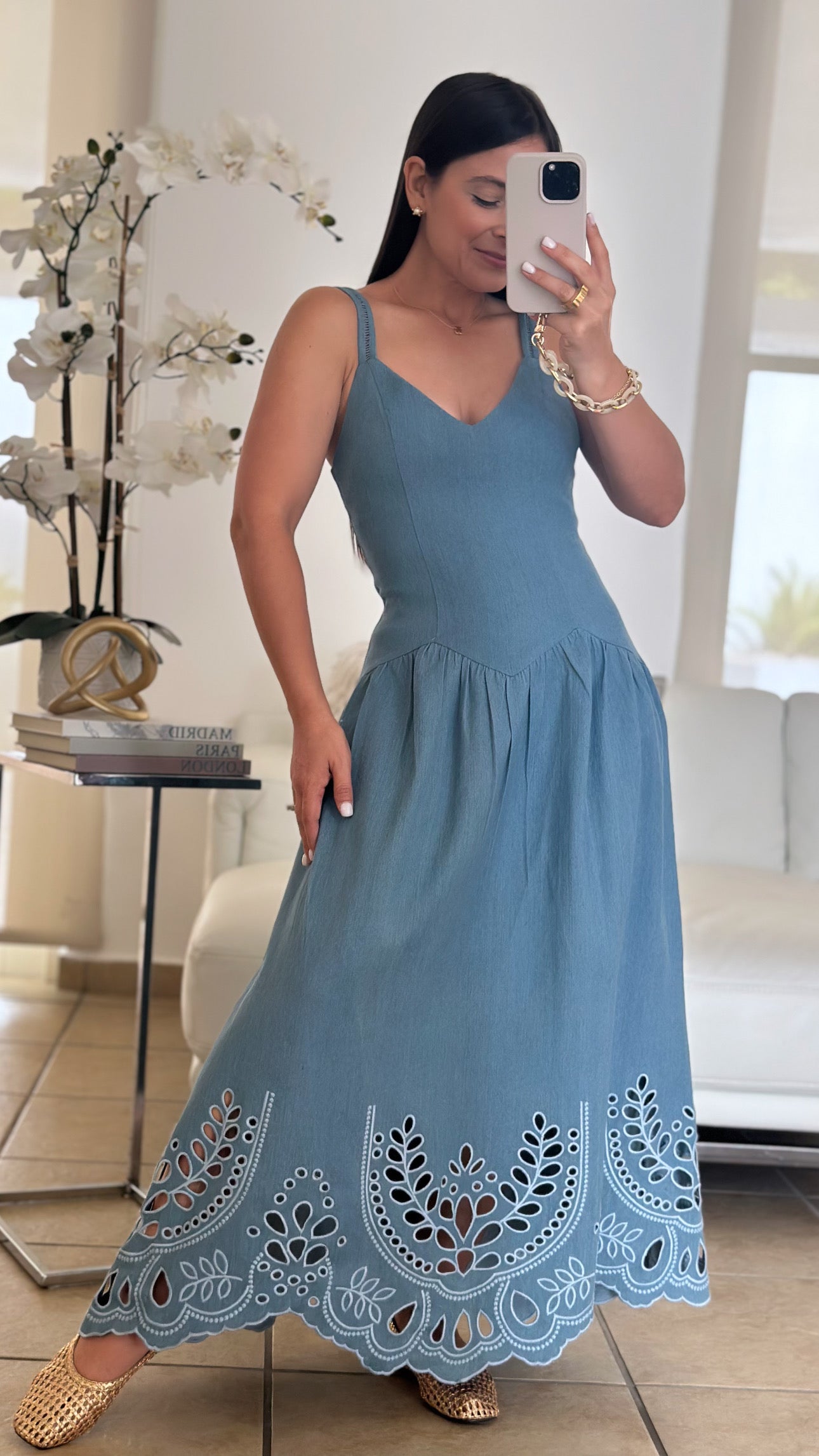 VICTORIA DENIM DRESS
