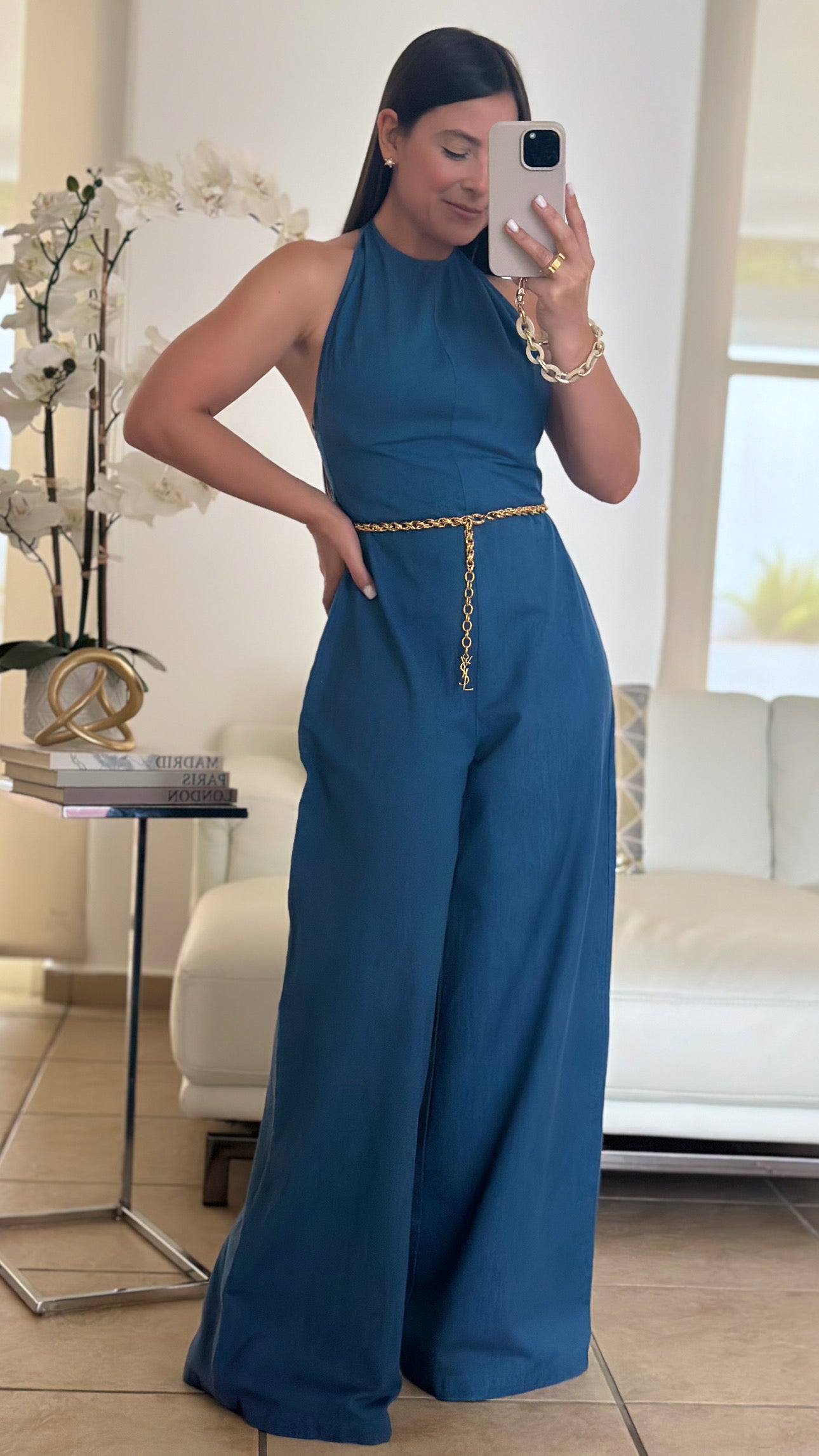 CHLOE DENIM JUMPSUIT