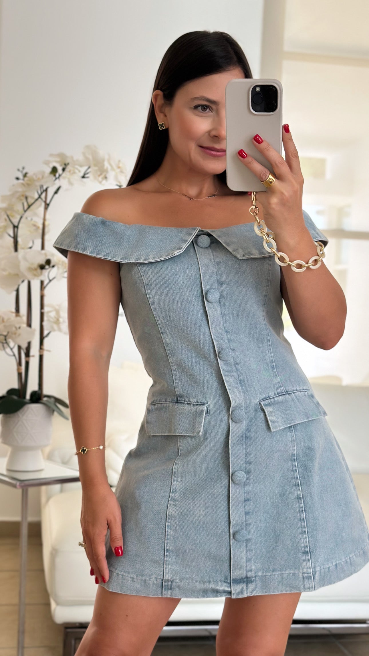 MONACO DENIM DRESS