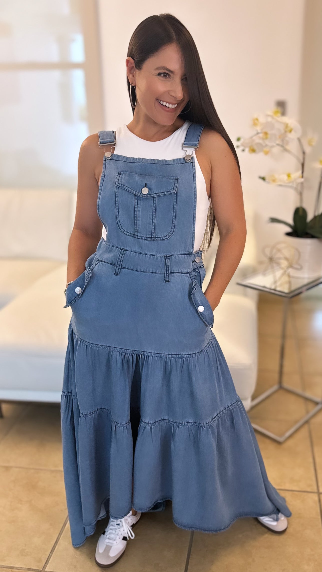 CECILLE OVERALL DRESS