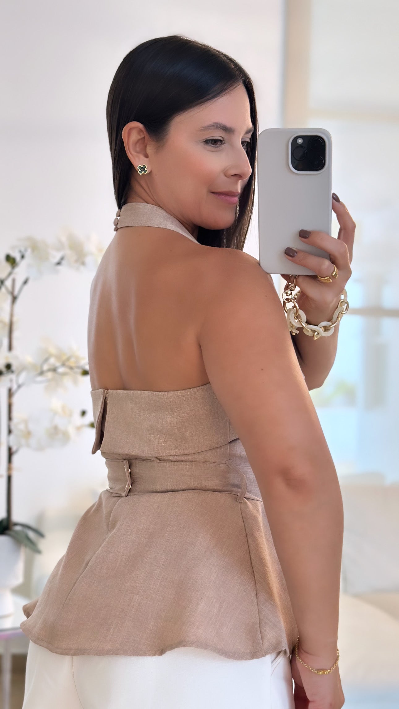 DORE TAUPE LUXE TOP