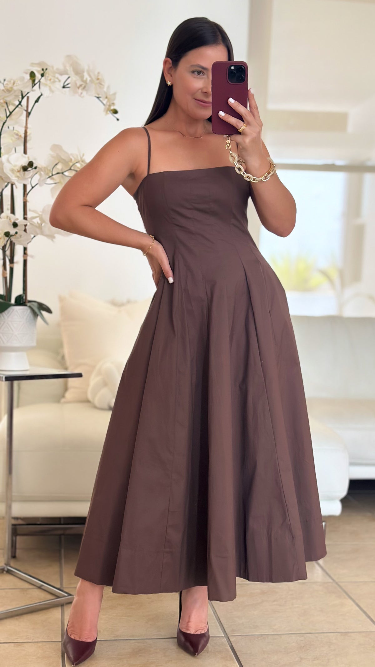 THE MOCHA ELEGANCE DRESS