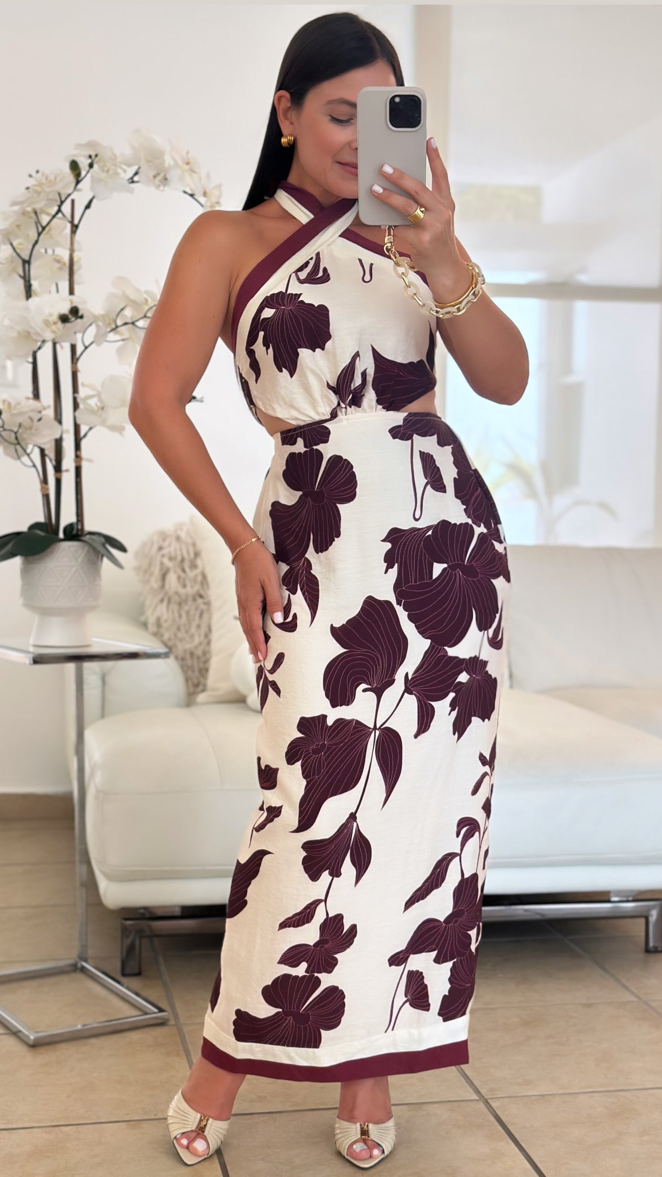 LEIA BURDEOS DRESS