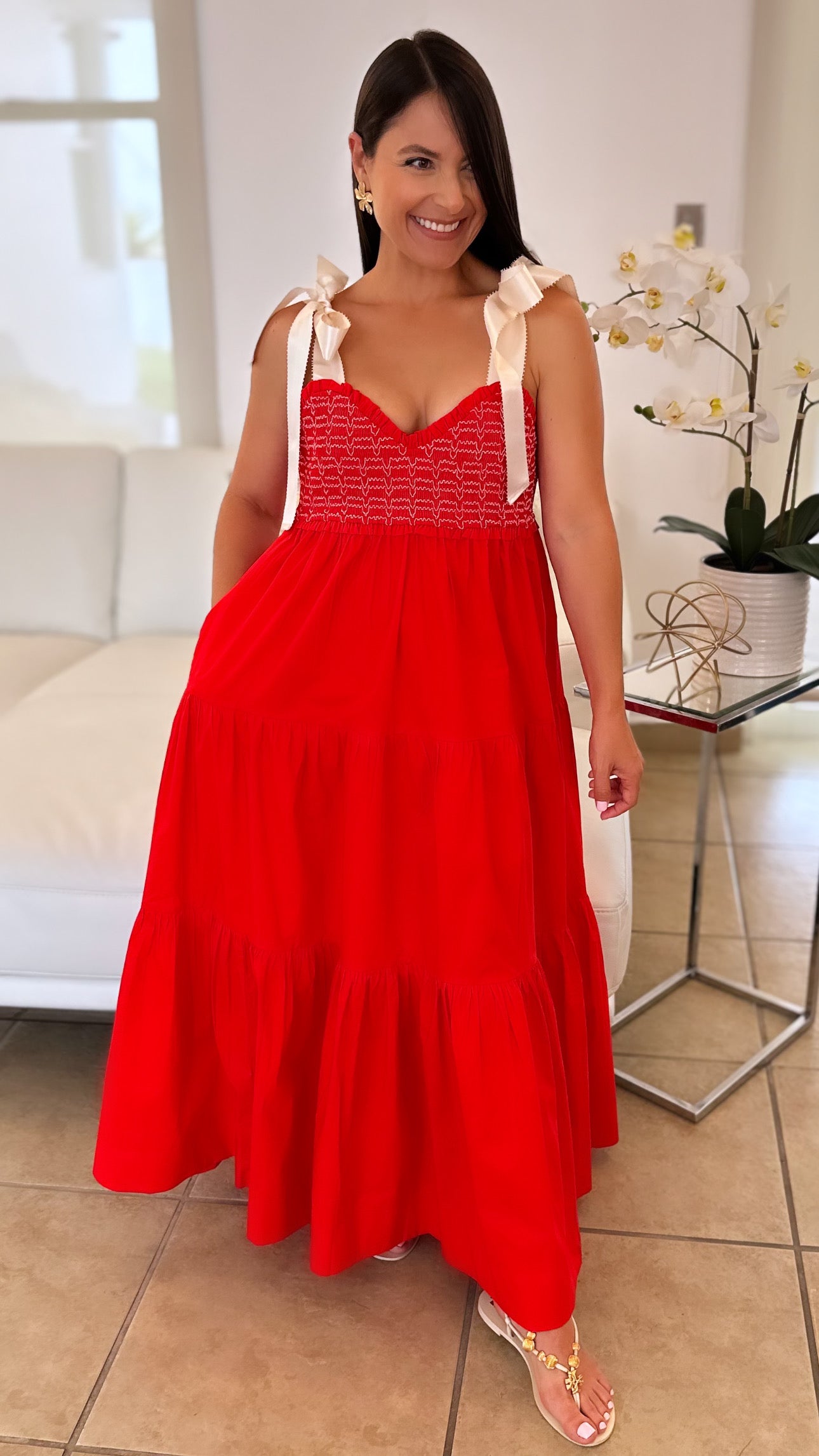 AZALIA TOMATO DRESS