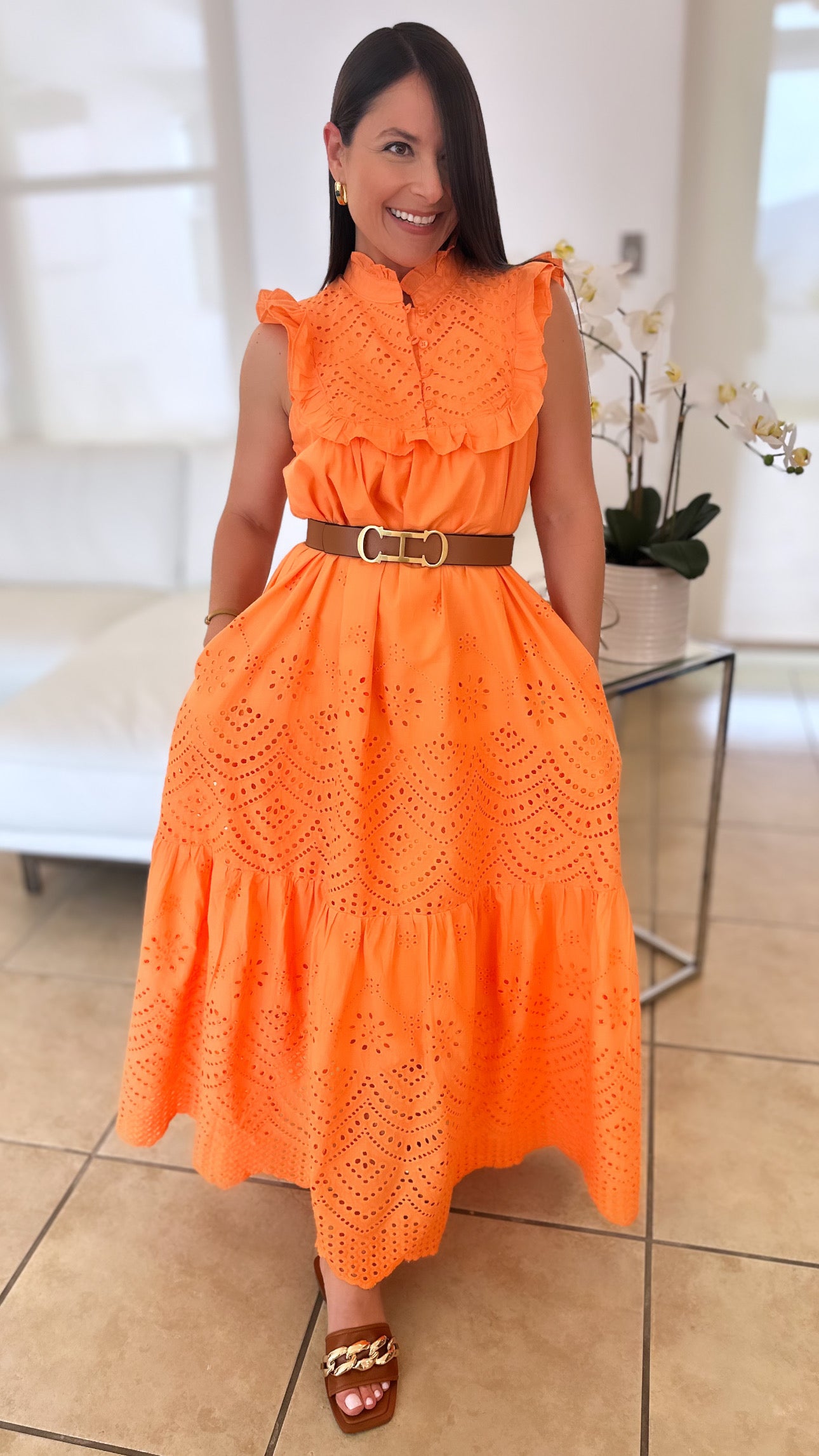 NAELI ORANGE DRESS