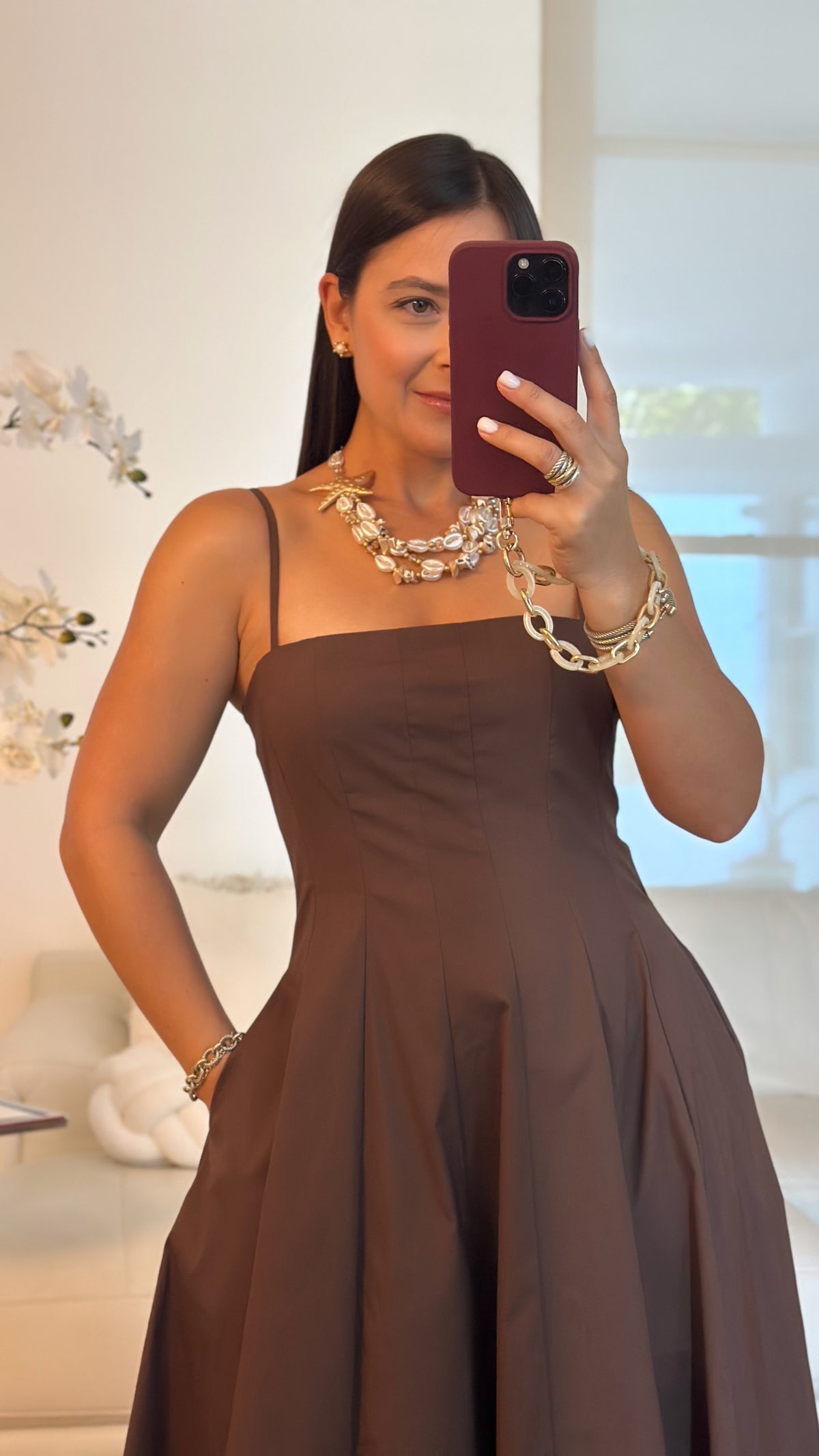 THE MOCHA ELEGANCE DRESS
