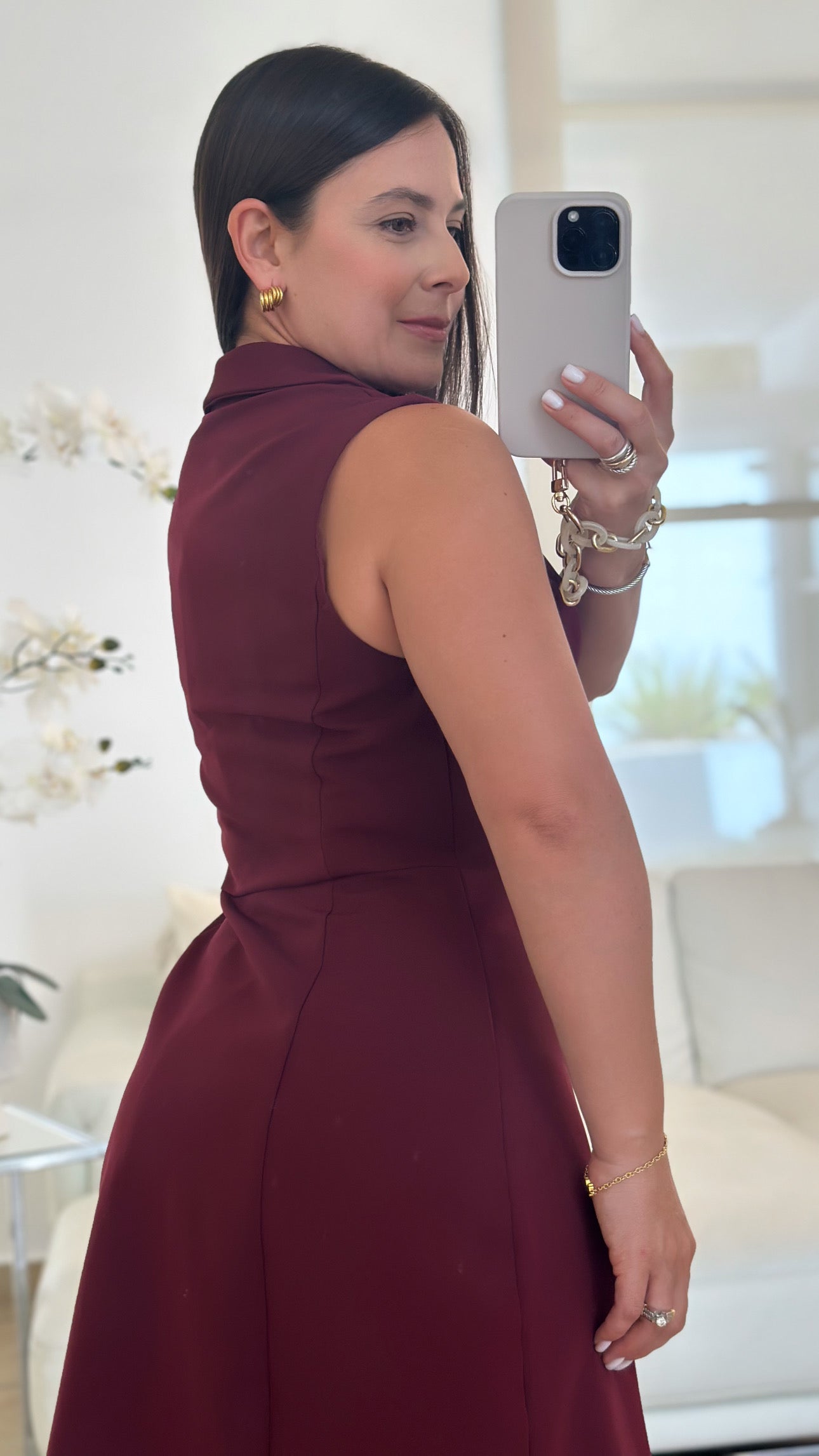 BELLE BURDEOS BLAZER DRESS