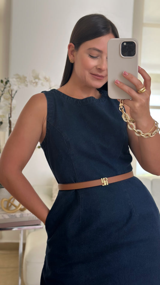 DENIM MINI DRESS