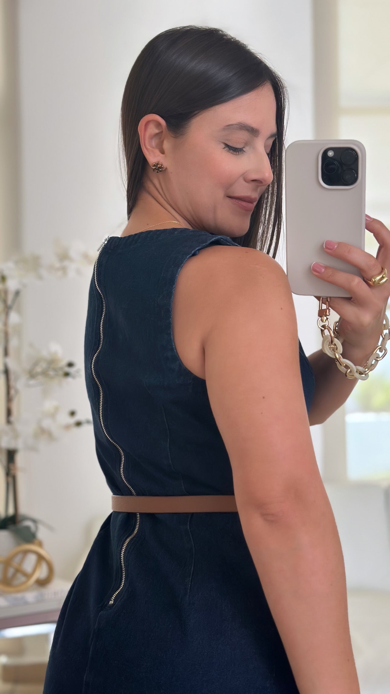 DENIM MINI DRESS