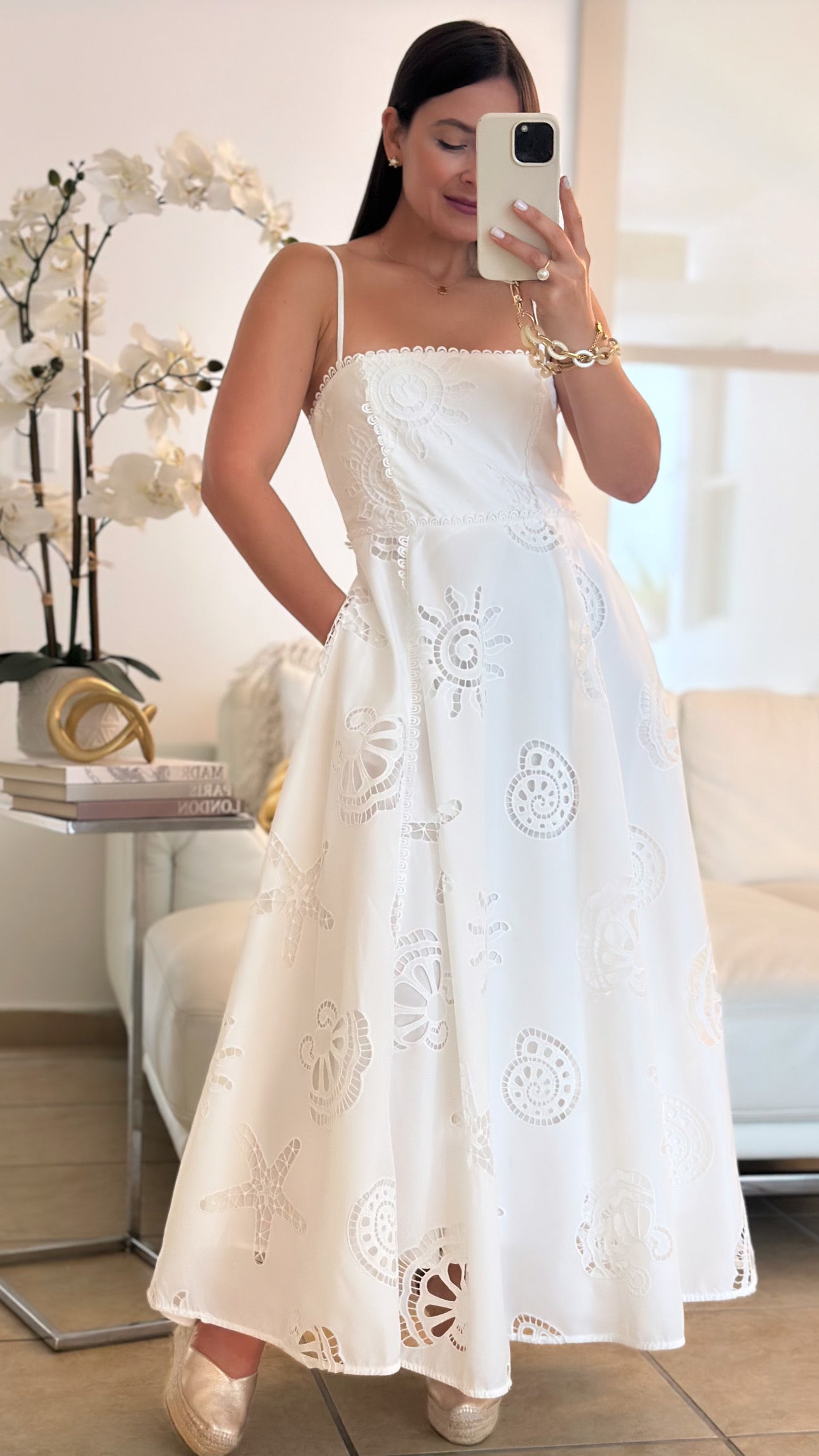 SEA EYELET DRESS