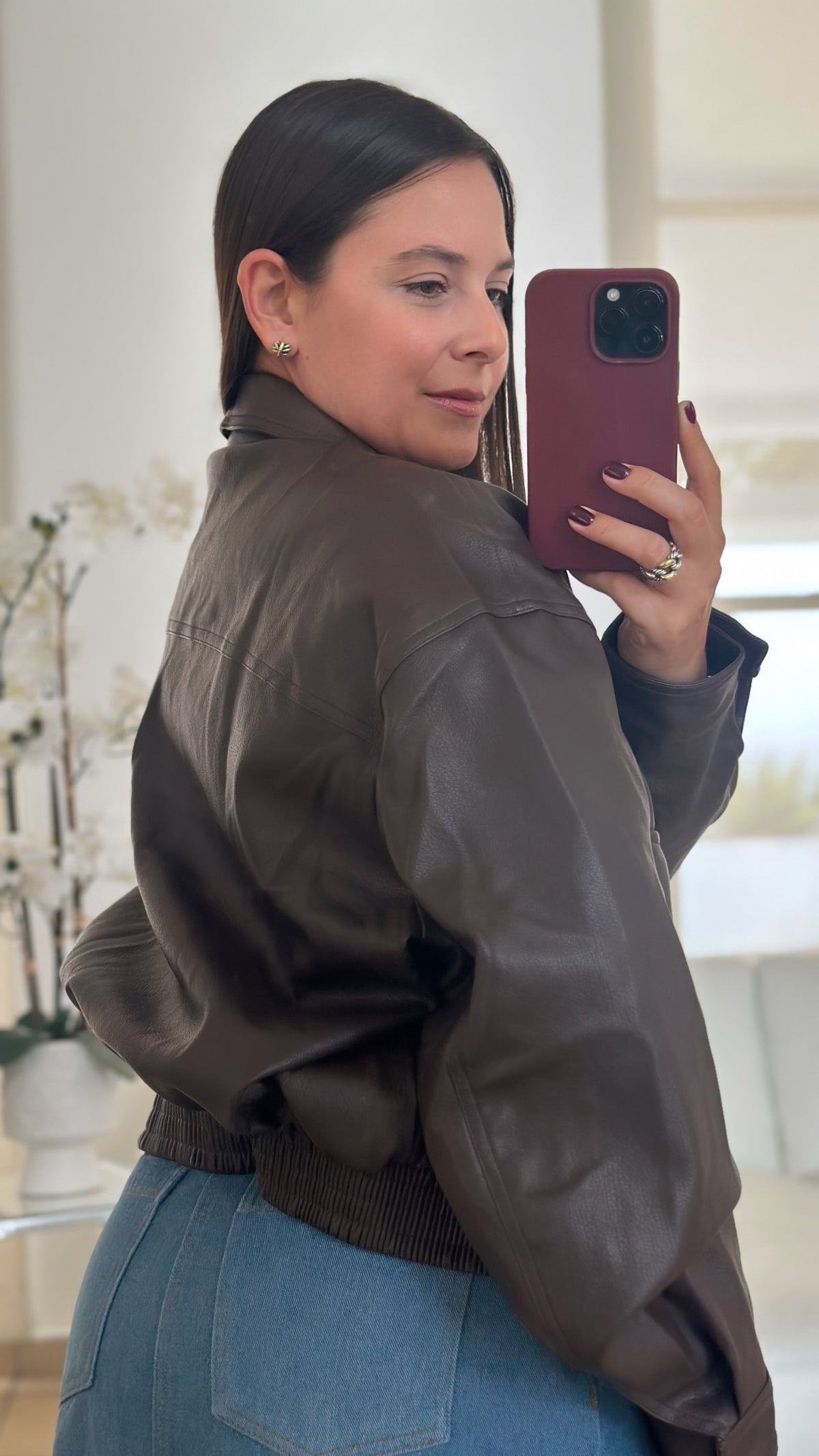 BROWN BOMBER JACKET