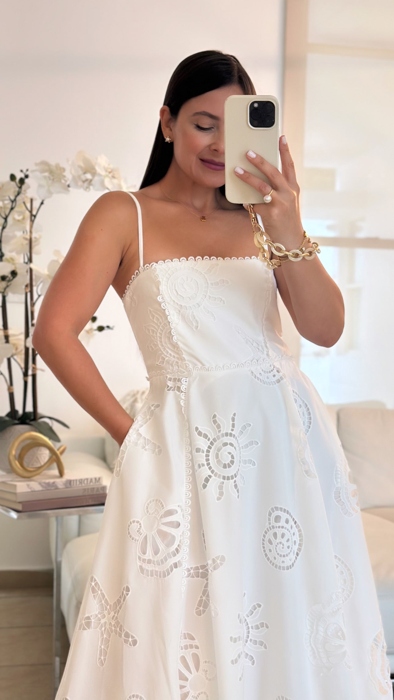 SEA EYELET DRESS