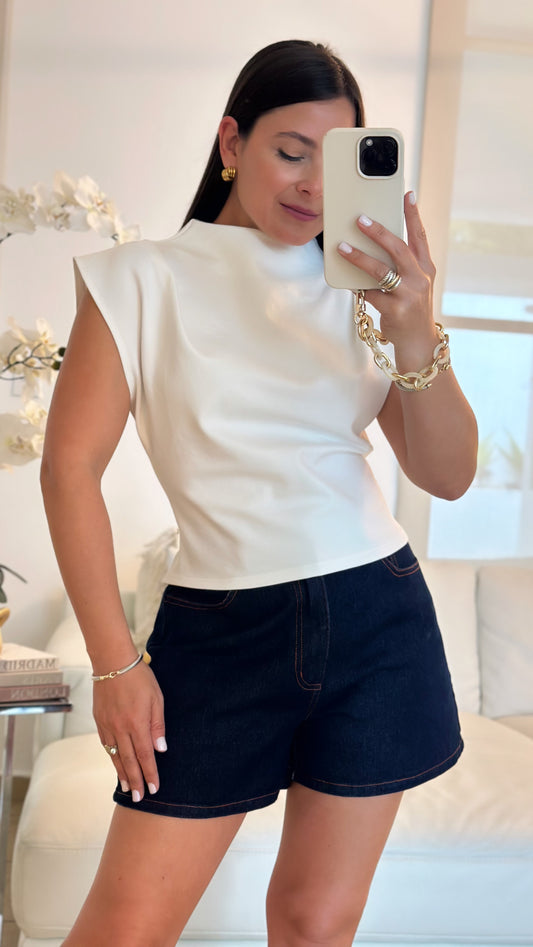 KAREN OFF WHITE TOP