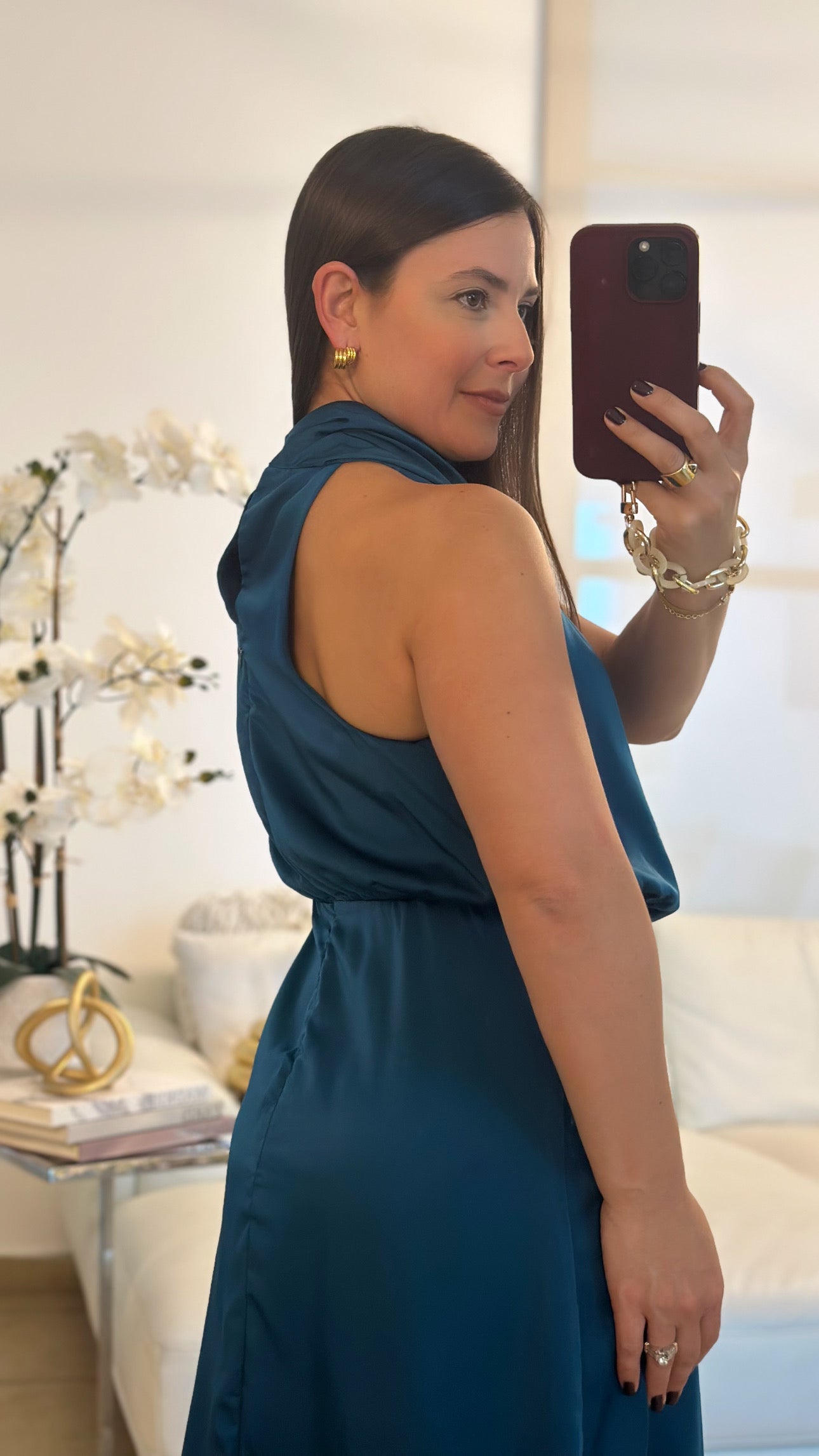 NADIA TEAL DRESS