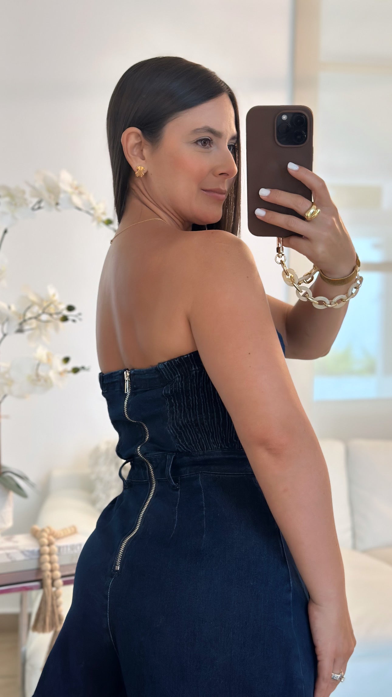 GINA DENIM ROMPER