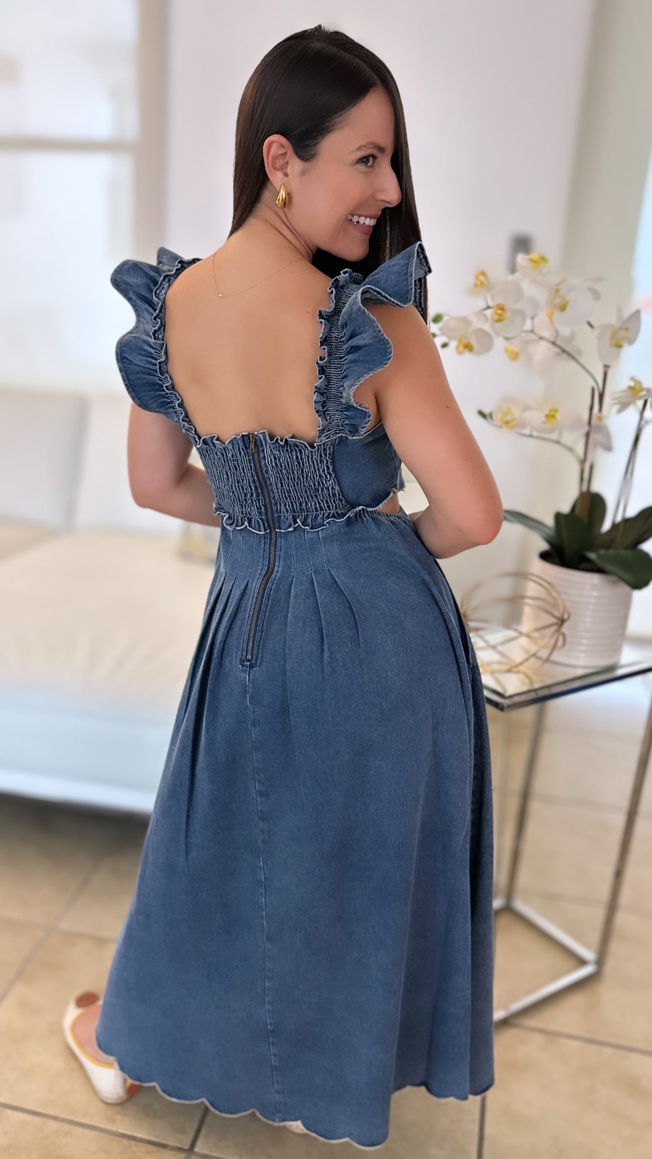 LAILA DENIM DRESS