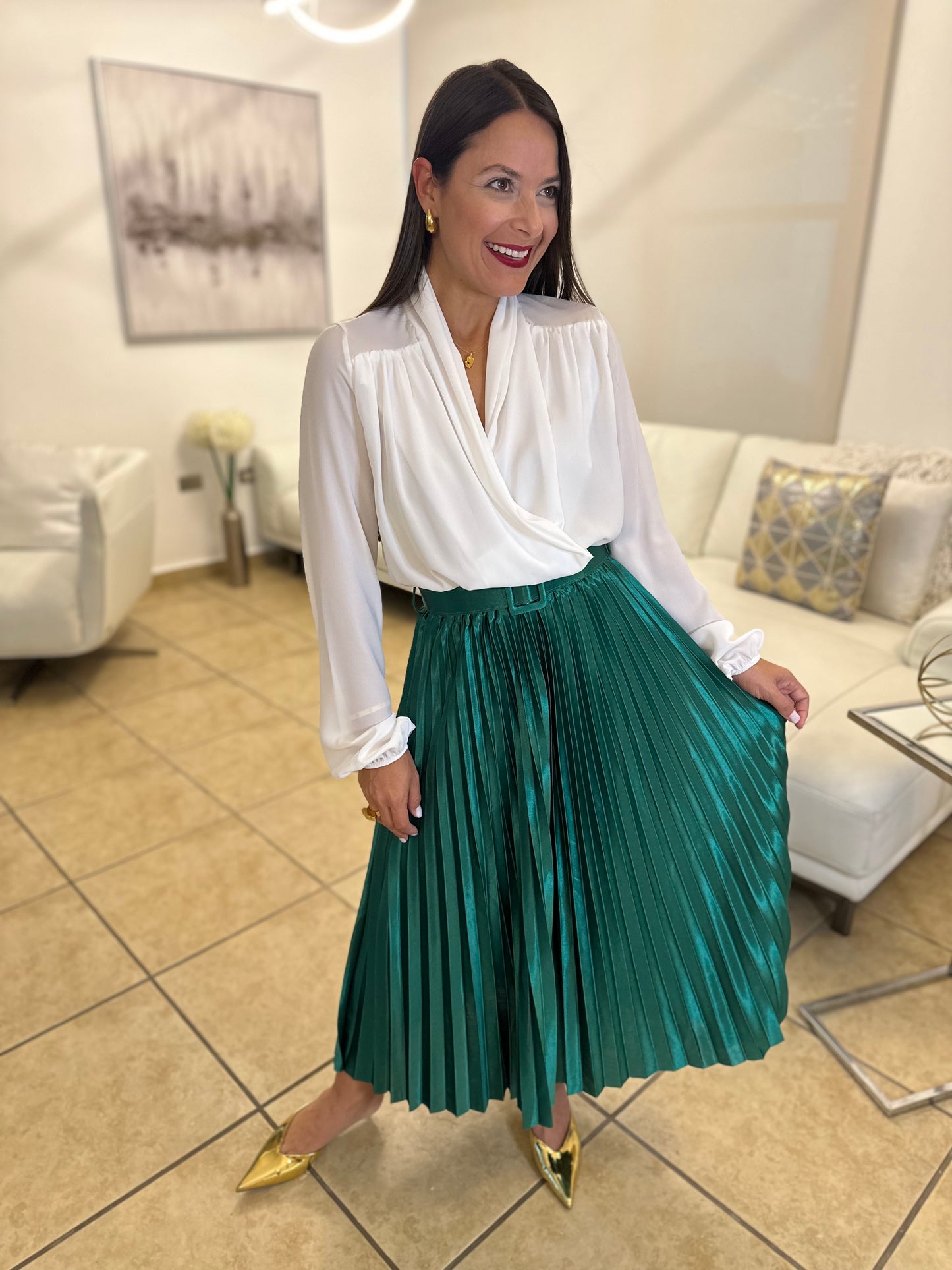 IRMARIE EMERALD SKIRT