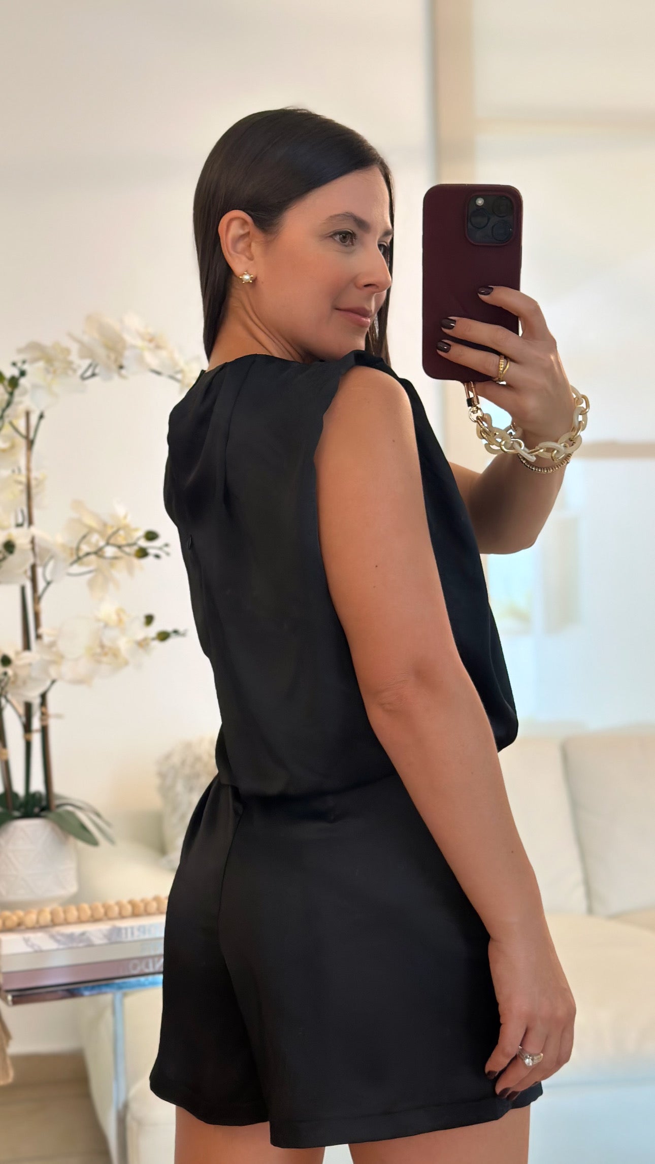 ARIANA BLACK ROMPER