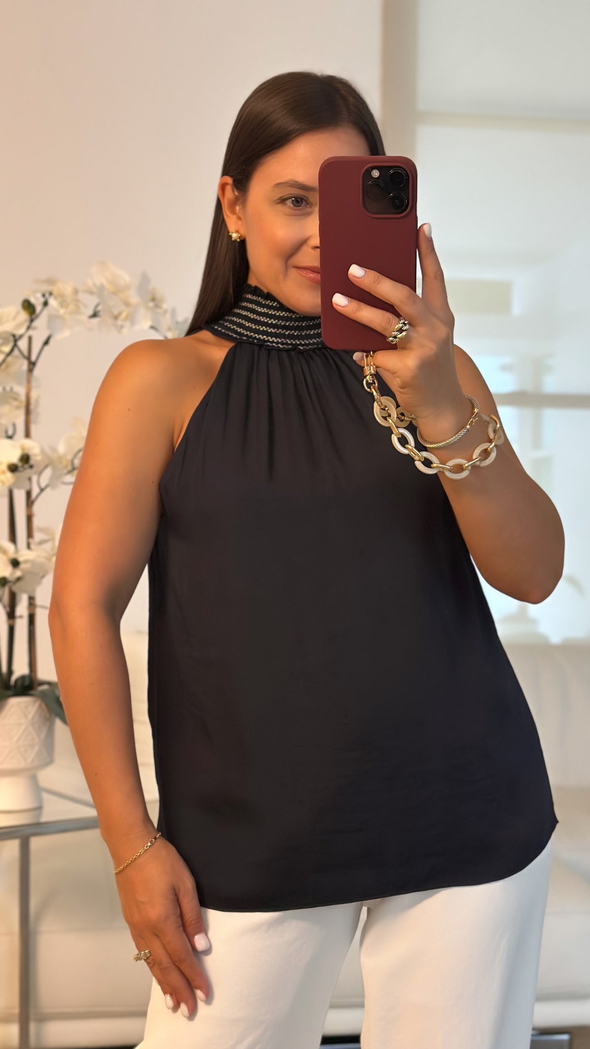 EMA NAVY BLOUSE