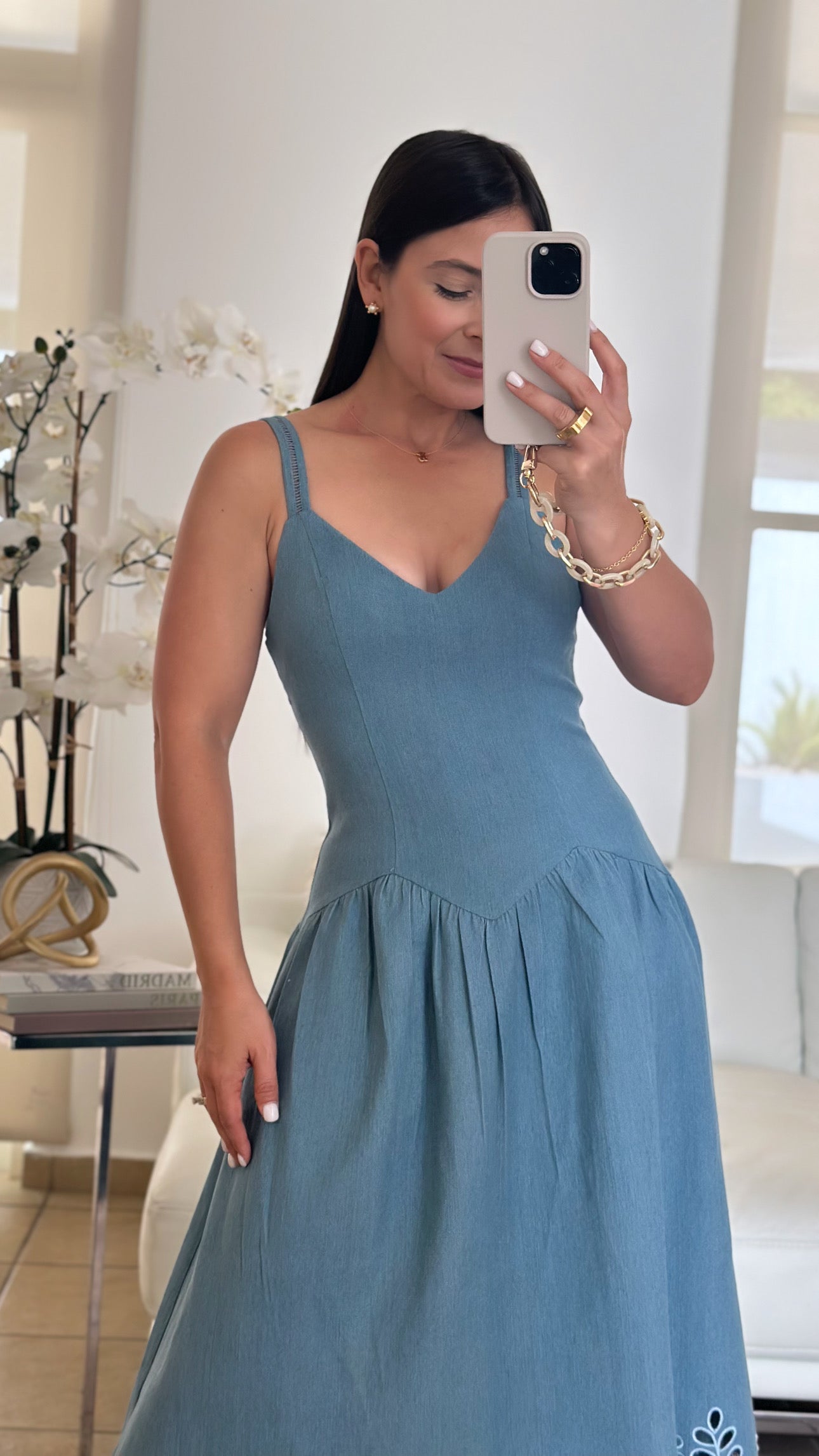 VICTORIA DENIM DRESS