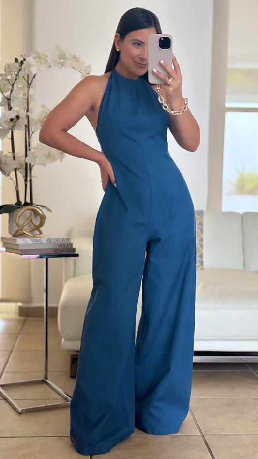 CHLOE DENIM JUMPSUIT