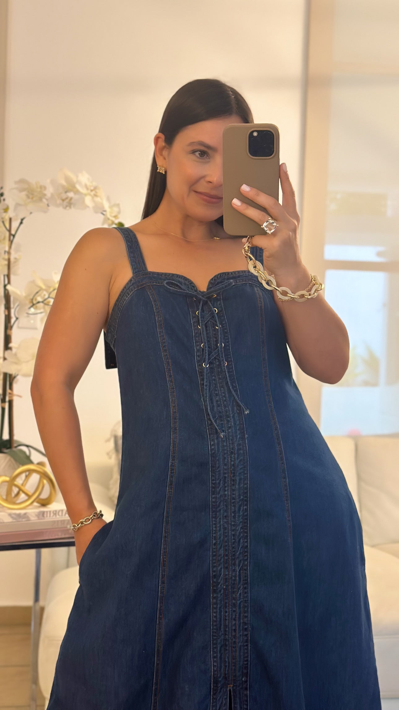 ANDREA DENIM MAXI