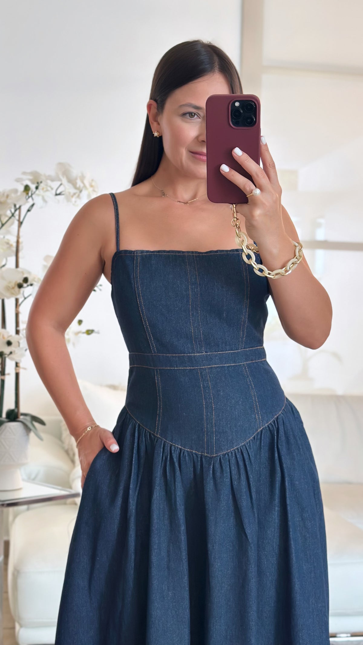 THE MONROE DENIM DRESS