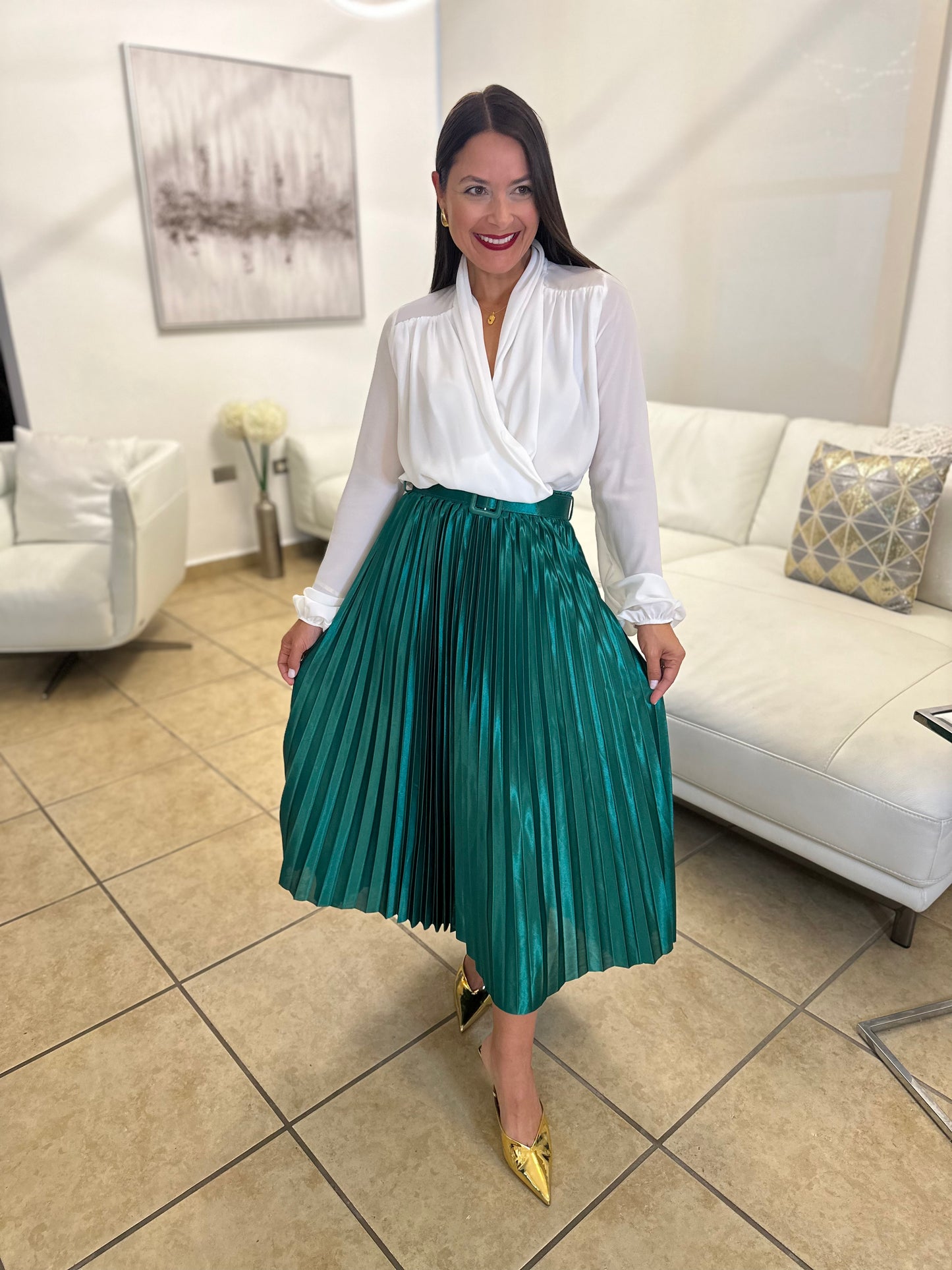 IRMARIE EMERALD SKIRT