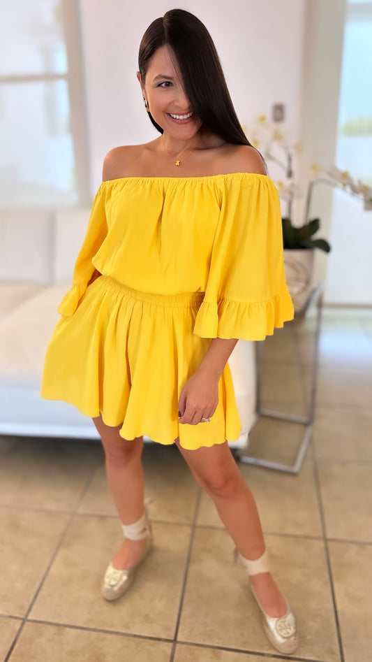 MEREDITH YELLOW ROMPER