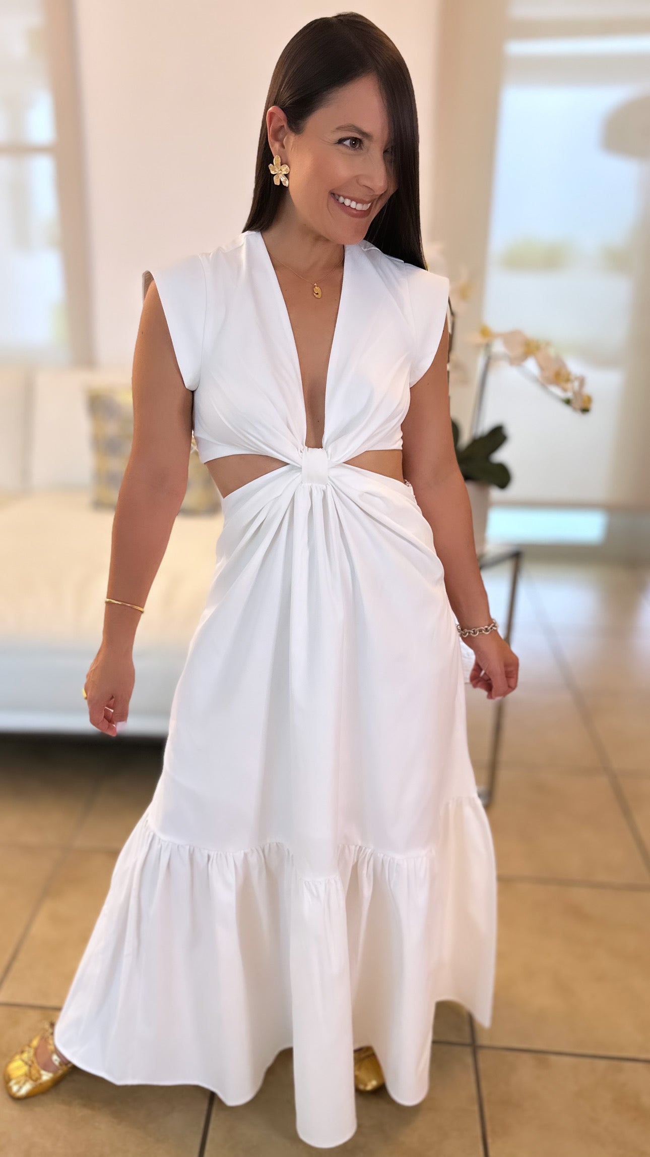 isaura maxi dress Isaura Cloud White Maxi Dress