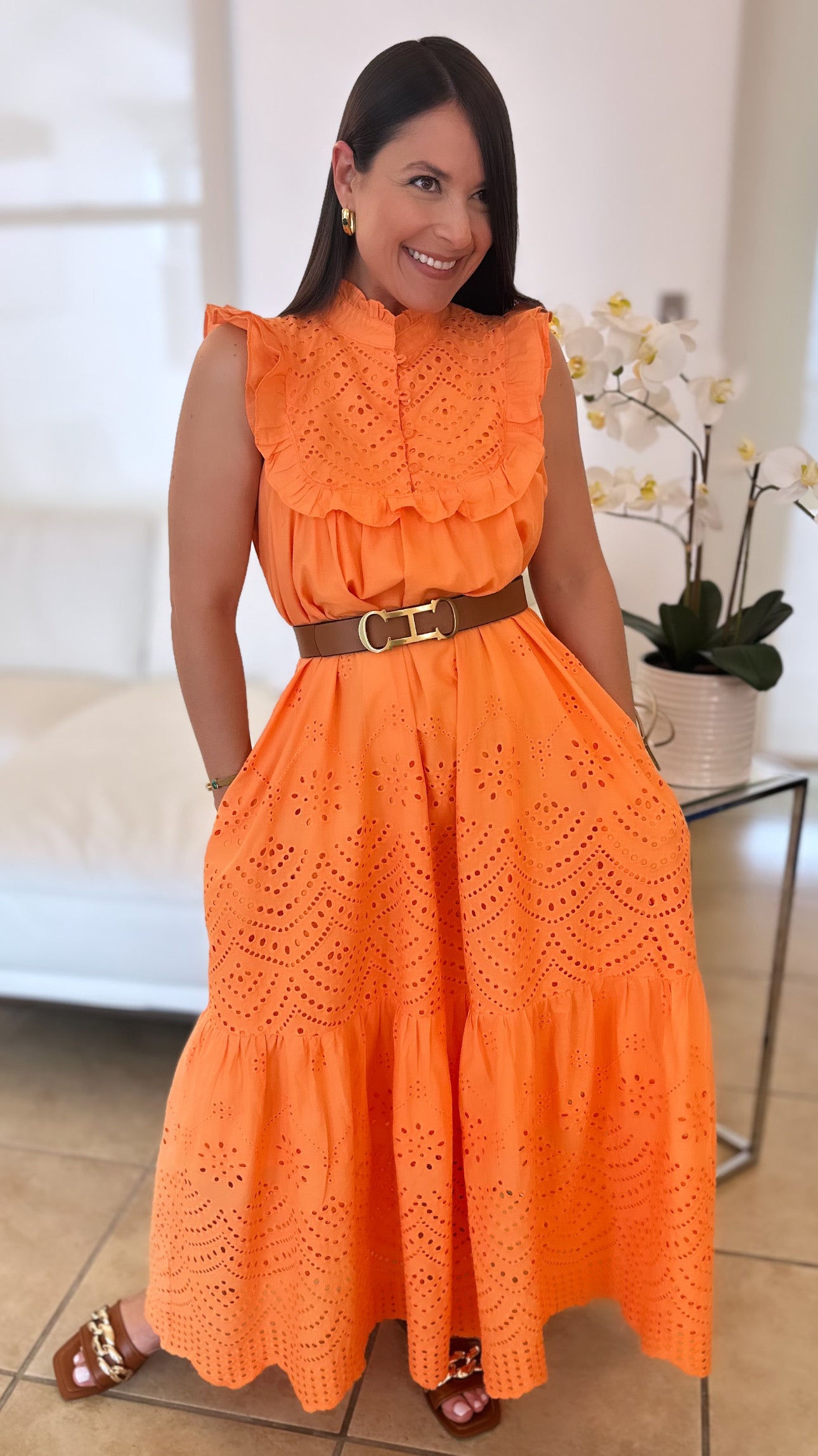 NAELI ORANGE DRESS