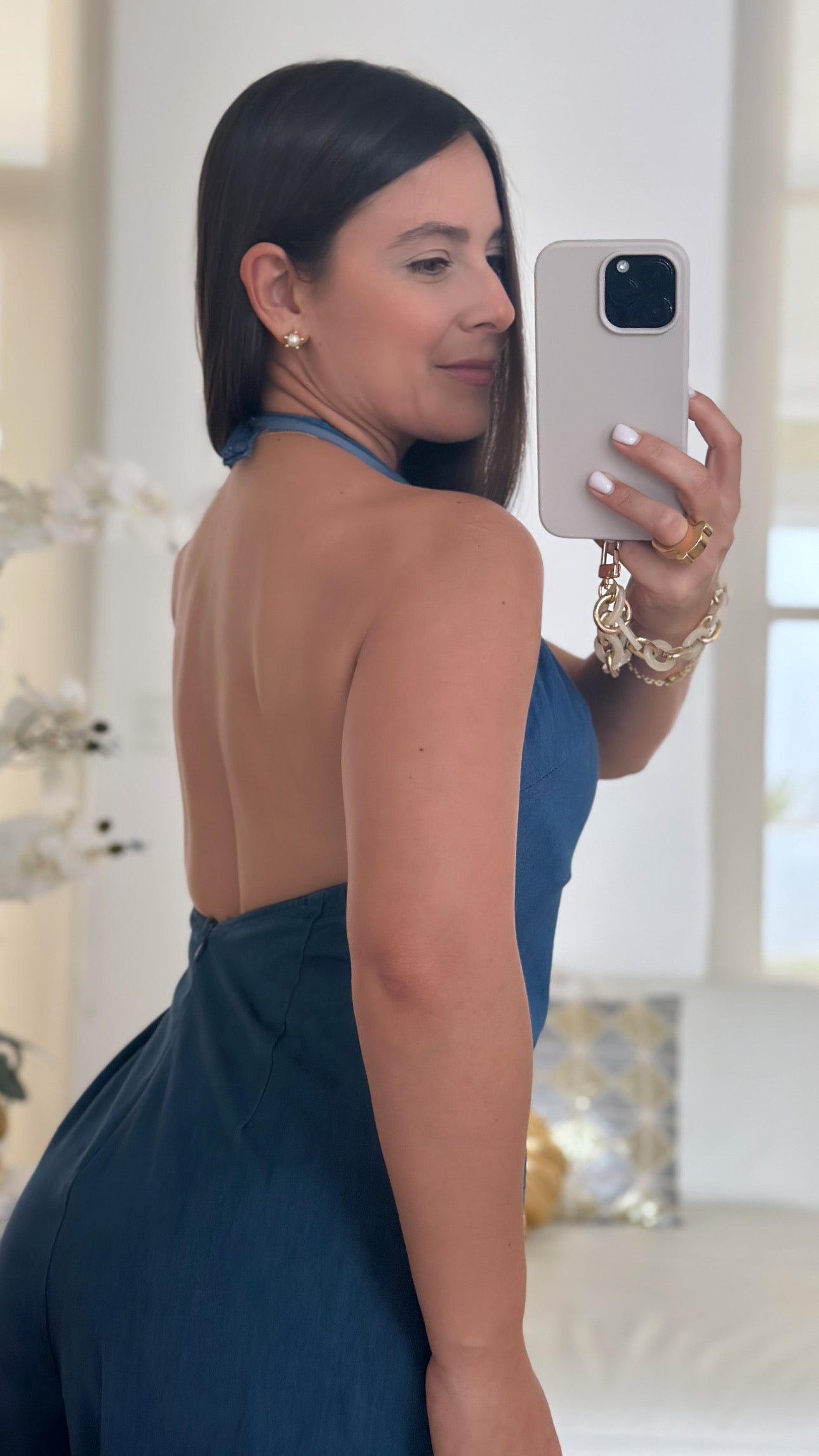 CHLOE DENIM JUMPSUIT