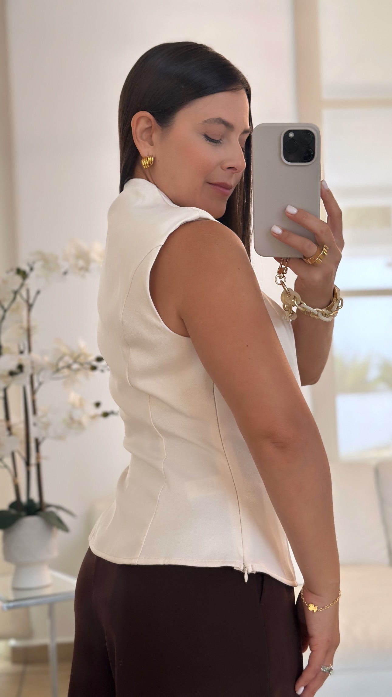 ELENA CHAMPAGNE TOP