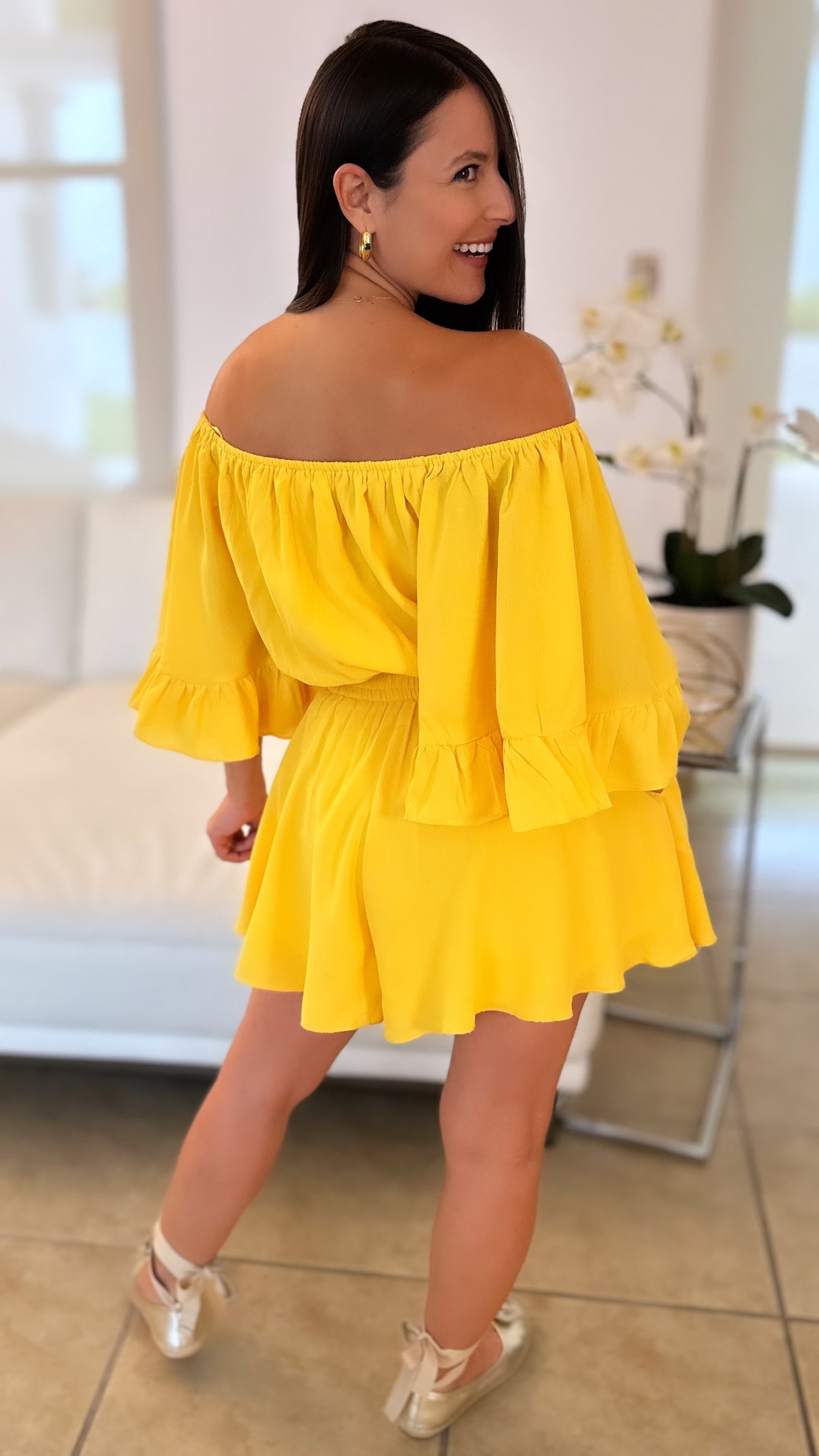 MEREDITH YELLOW ROMPER