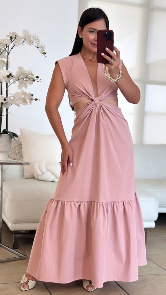ISAURA MAUVE DRESS