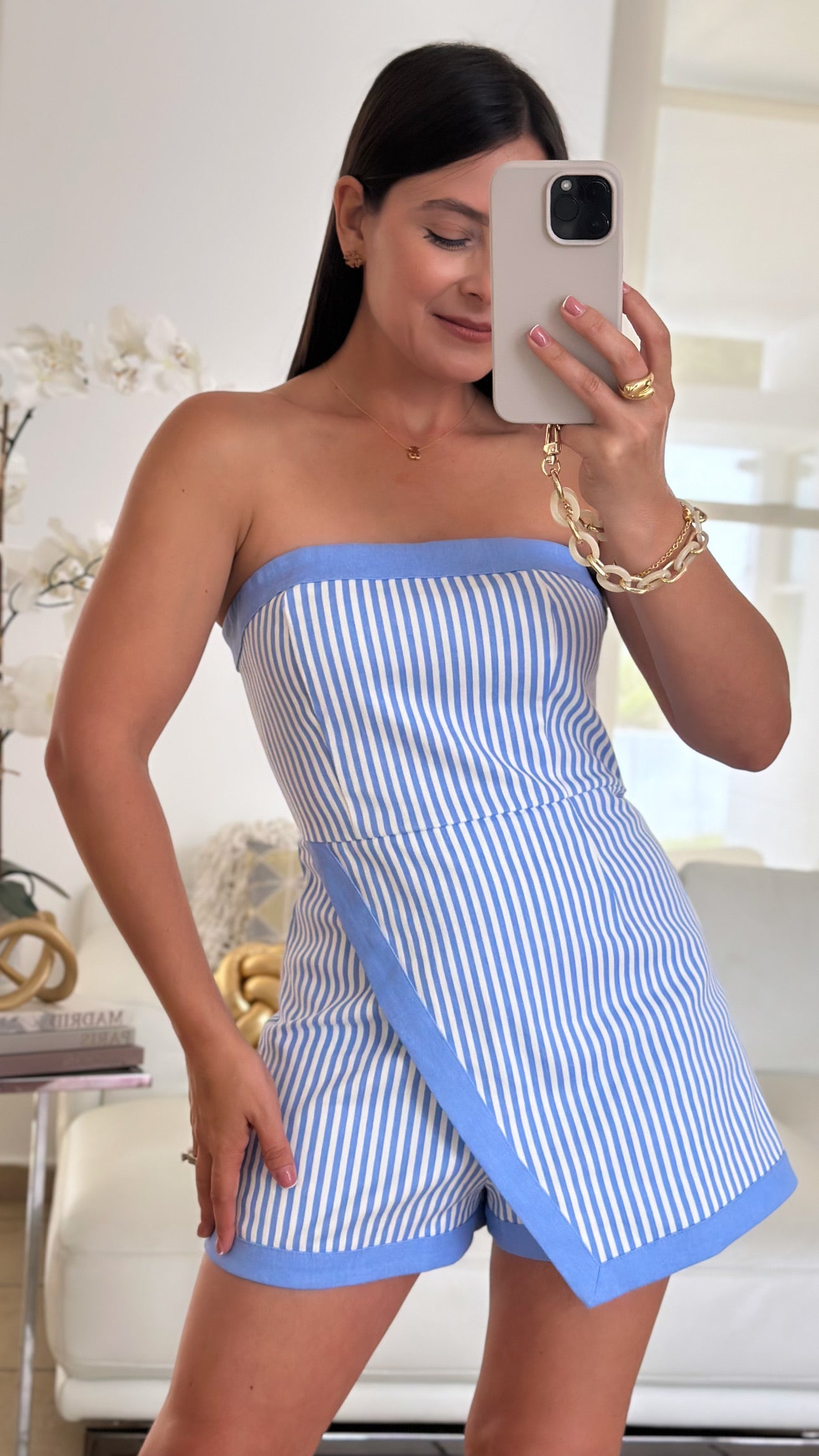 STRIPED ROMPER