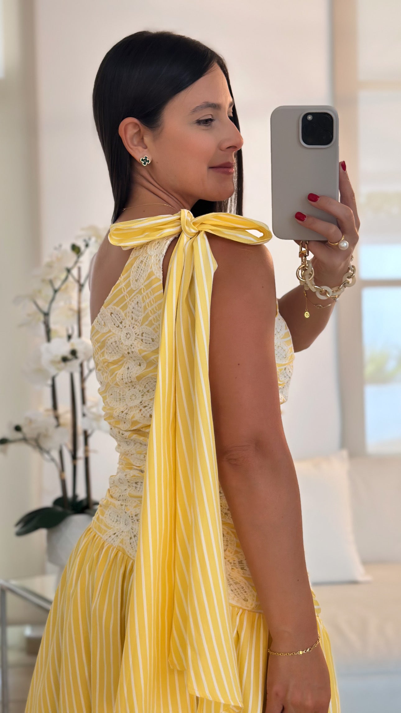 GOLDEN PETALS DRESS