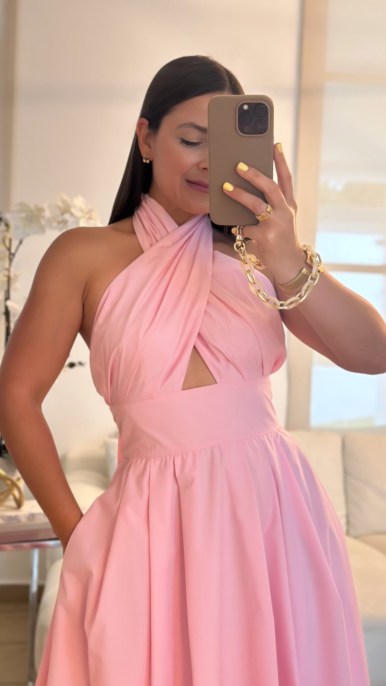 CRISTINA PINK DRESS