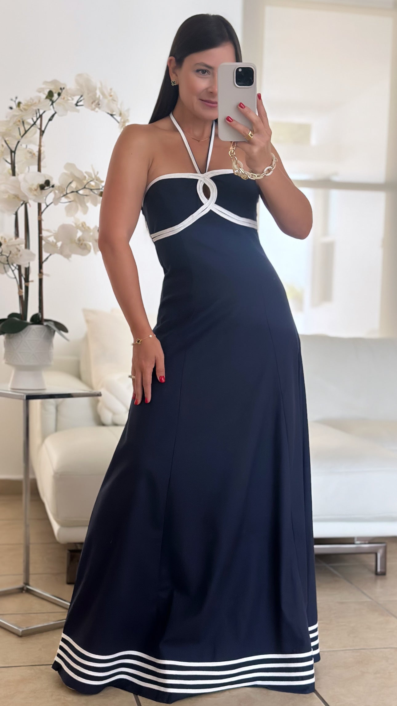 NAVY LUXE MAXI