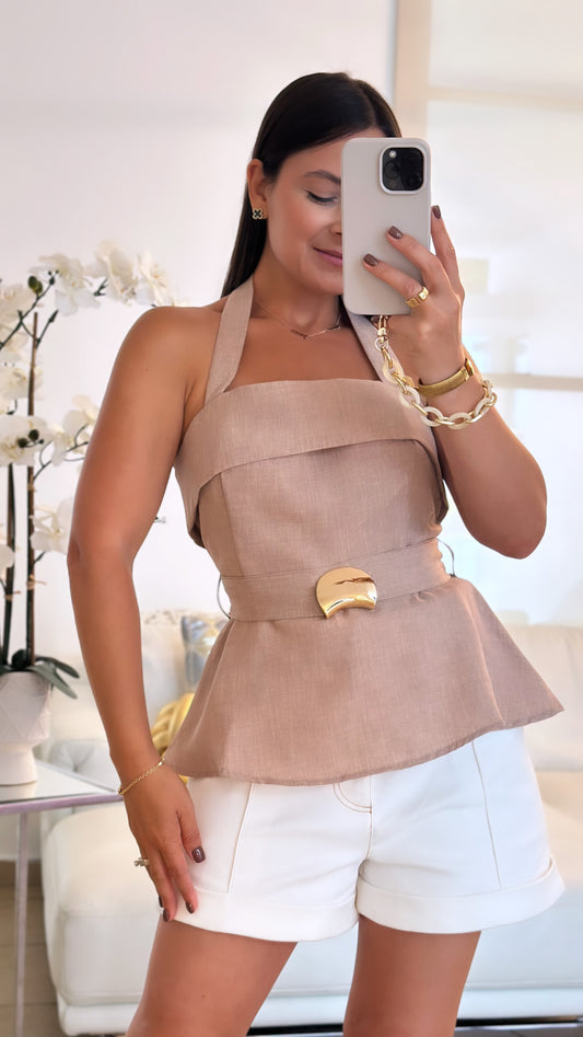 DORE TAUPE LUXE TOP