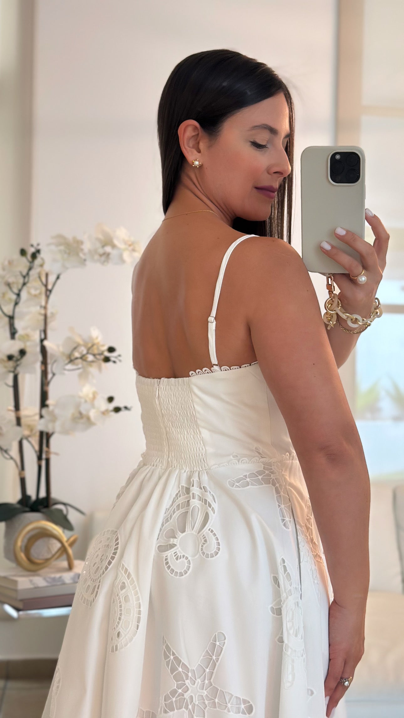 SEA EYELET DRESS