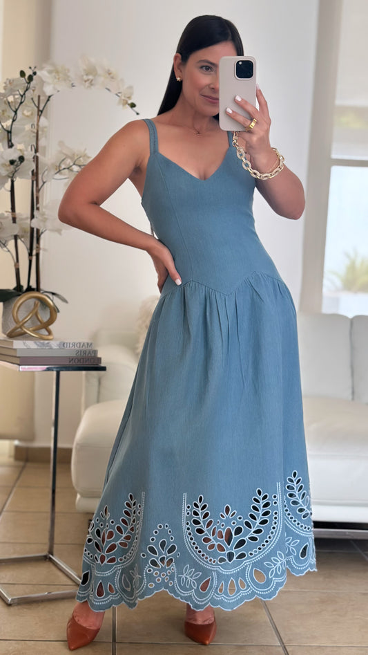 VICTORIA DENIM DRESS