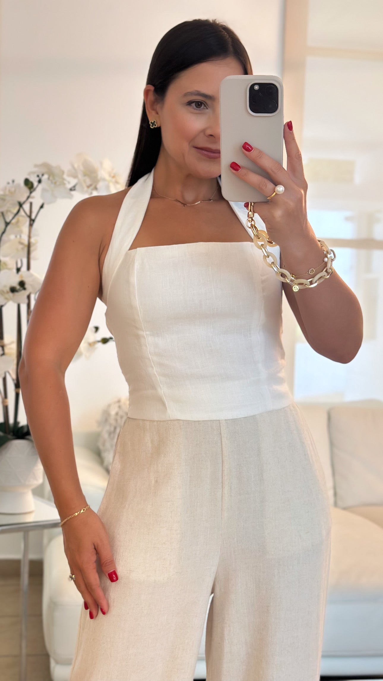 ZOE LINEN TOP