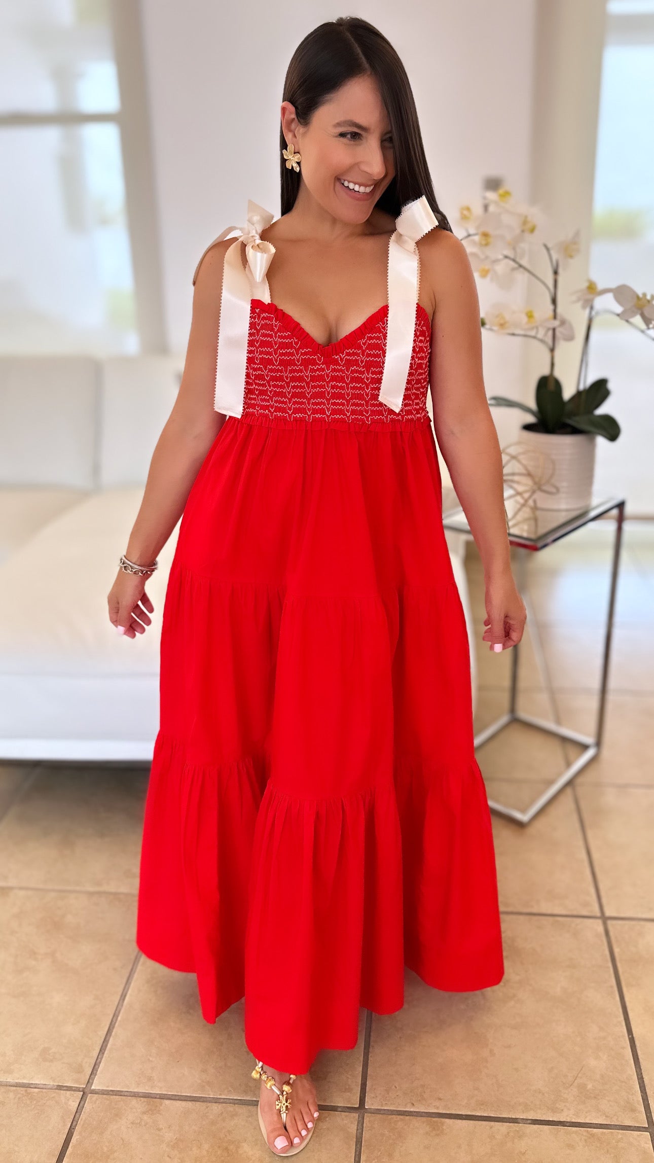 AZALIA TOMATO DRESS